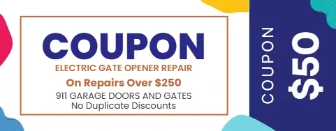 Electric Gate Opener Repair Coupon